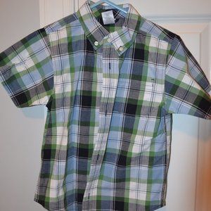 Gymboree Plaid SS Button Down